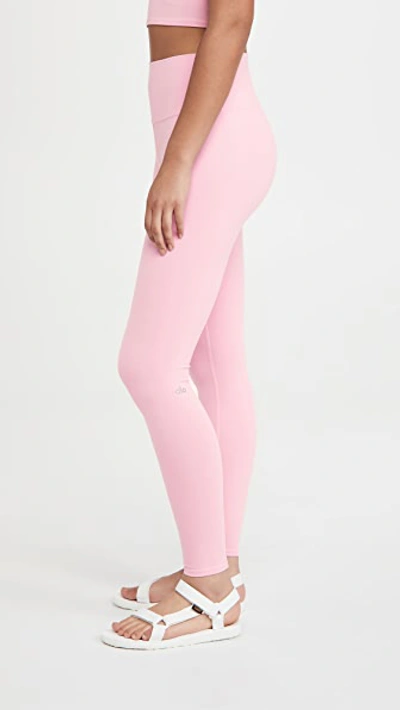 Shop Alo Yoga High Waist Airbrush Leggings In Parisian Pink