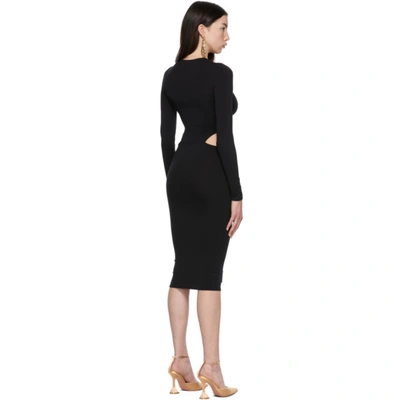 Shop Wolford Black Amina Muaddi Edition Cutout Dress In 7005 Black