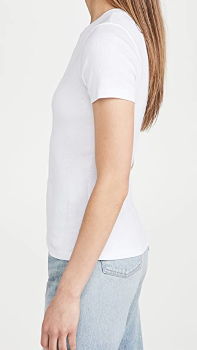 Shop Goldie Short Sleeve Rib Tee White