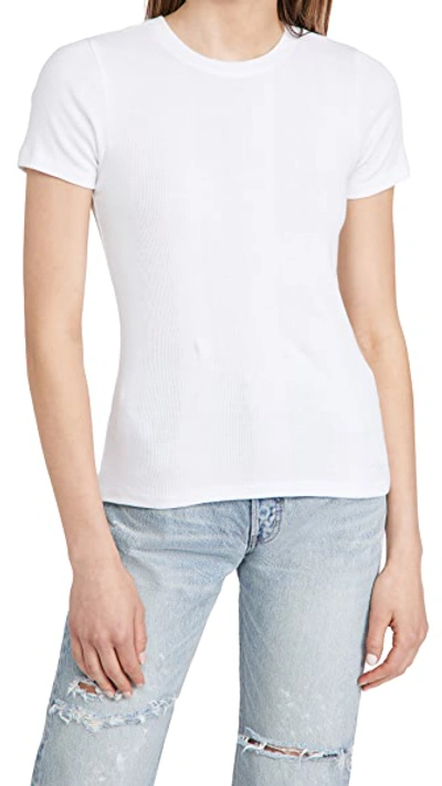 Goldie Poor Boy Short Sleeve Tee In White