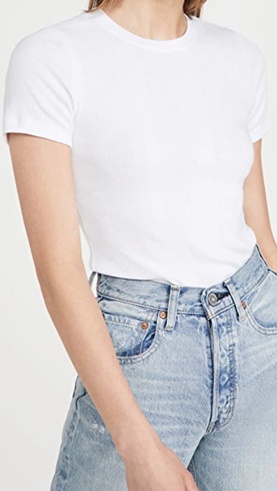 Goldie Poor Boy Short Sleeve Tee In White