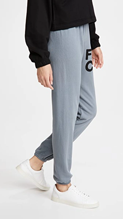 Freecity Large Logo Sweatpants In Grey Art