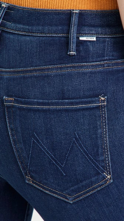 Mother The Hustler High Rise Frayed Flare Leg Ankle Jeans In Home Movie In Home Movies