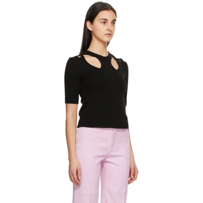Shop Chloé Black Twisted Sweater In 001 Black