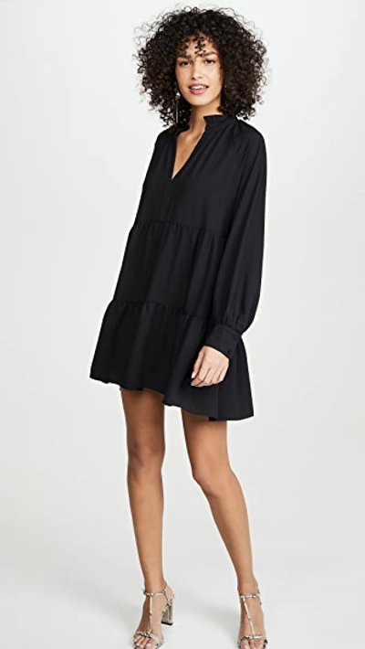 Shop Amanda Uprichard Saffron Dress Black