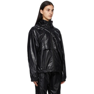 Shop Alexander Wang Black Integrated Fanny Pack Jacket In 001 Black