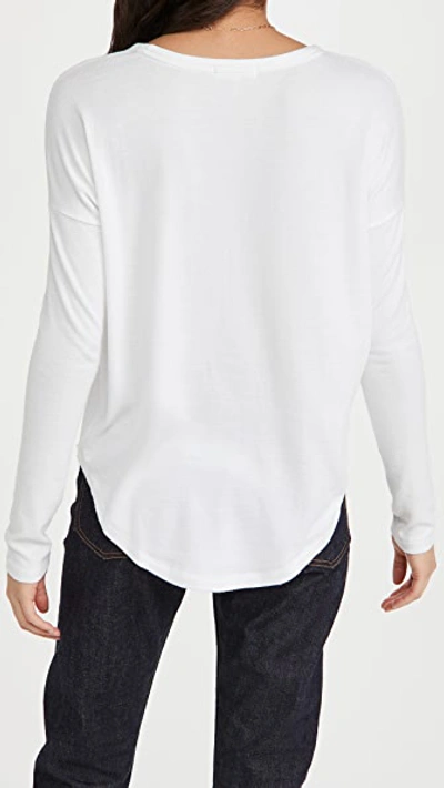 Rag & Bone Hudson Slub Stretch-jersey Top In White
