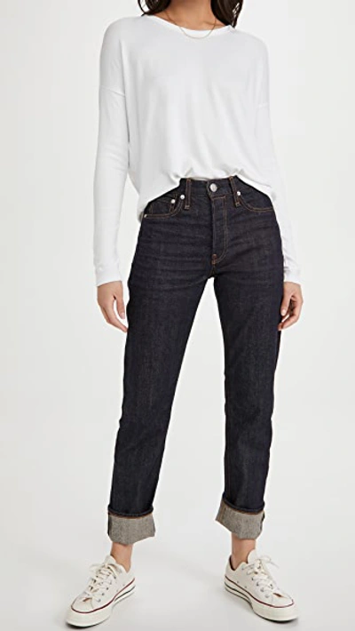 Rag & Bone Hudson Slub Stretch-jersey Top In White