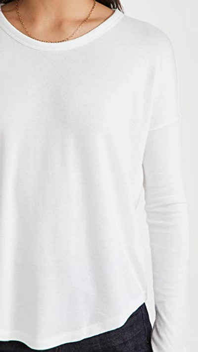 Rag & Bone Hudson Slub Stretch-jersey Top In White