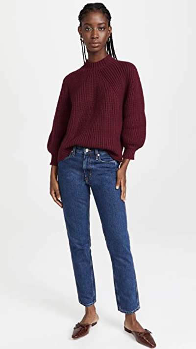 Apiece Apart Eco Nueva Merel Organic Cotton Cashmere Sweater In