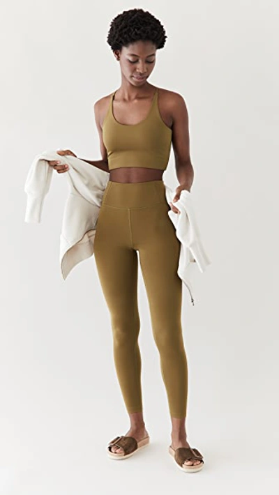 Shop Girlfriend Collective Float Seamless High Rise Leggings In Fern