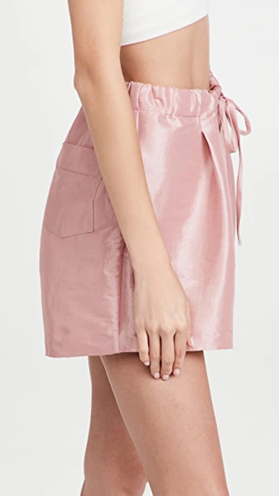KIKA VARGAS ELA SHORTS PINK TAFFETA M KVARG30042