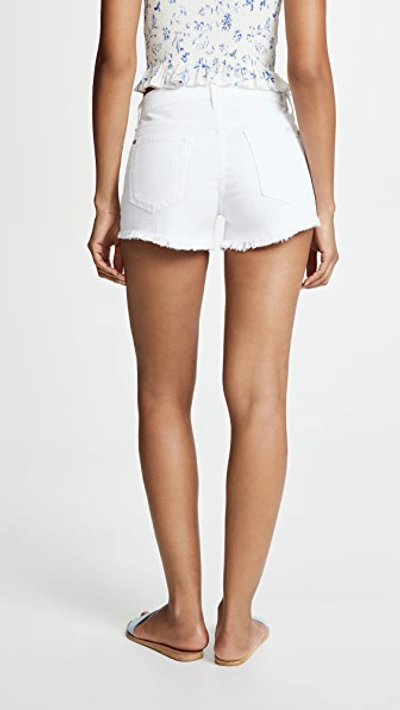 Shop 7 For All Mankind Cut Off Shorts Clean White 25