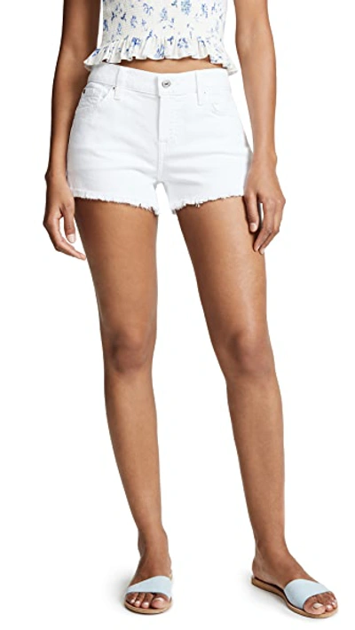 Shop 7 For All Mankind Cut Off Shorts Clean White 25