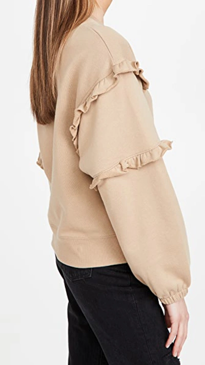 Shop Rebecca Minkoff Evelyn Sweatshirt In Sand