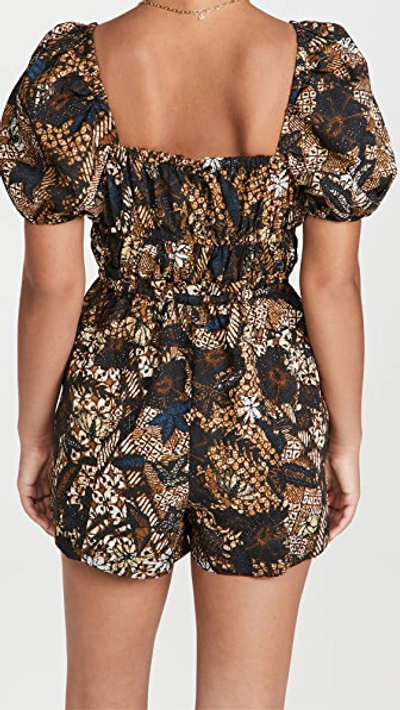 Shop Ulla Johnson Alegria Romper In Bronze