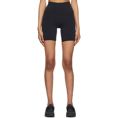 Shop Alo Yoga Black High-waist Biker Shorts