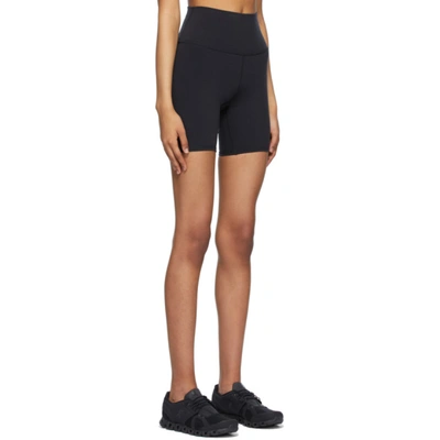 Shop Alo Yoga Black High-waist Biker Shorts