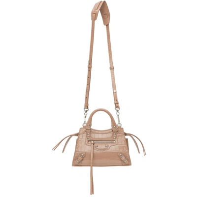 nude balenciaga purse