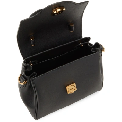 Shop Versace Black Small 'la Medusa' Top Handle Bag In Kvo41