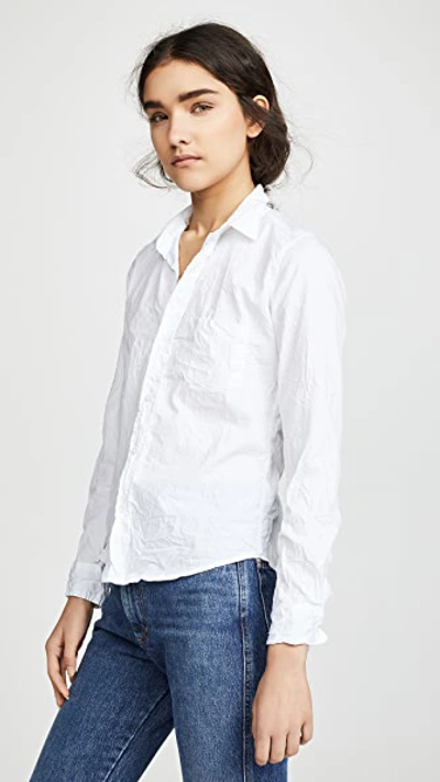 FRANK & EILEEN BARRY BUTTON DOWN SHIRT WHITE FRANK30076