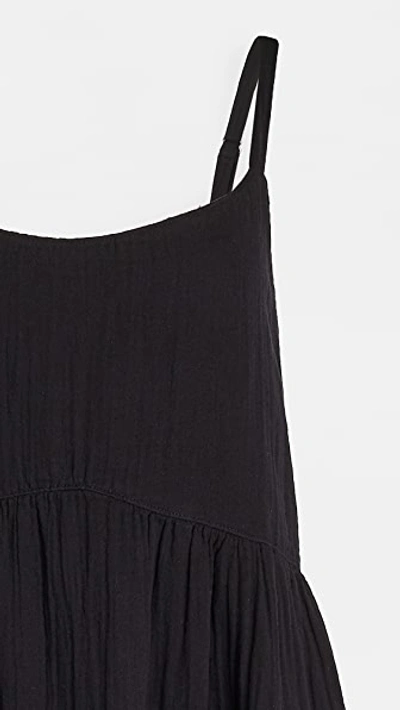 Shop Wilt Tiered Slip Dress In Black