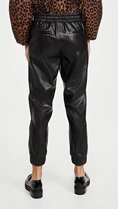 Shop Alice And Olivia Pete Vegan Leather Pants In Black