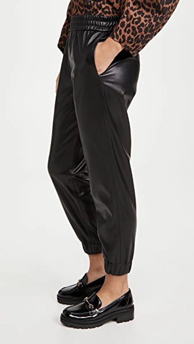 Shop Alice And Olivia Pete Vegan Leather Pants In Black