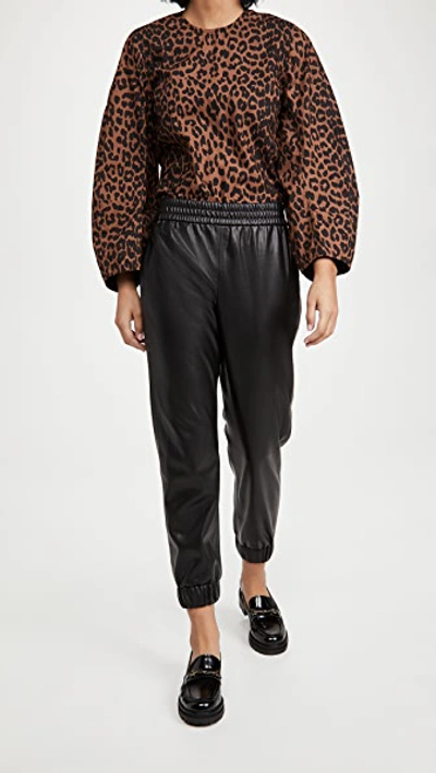 Shop Alice And Olivia Pete Vegan Leather Pants In Black