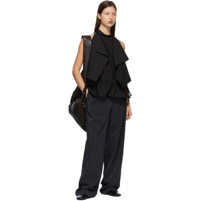 Shop Lemaire Black Foulard Shirt In 999 Black