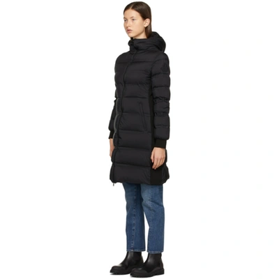 Shop Moncler Black Down Sceptrum Coat In 999 Black