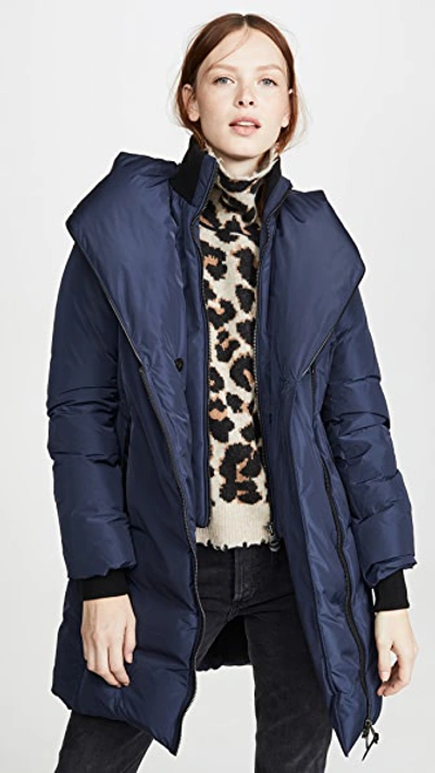 Shop Mackage Kay Jacket In Navy