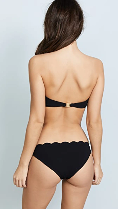 Shop Marysia Antibes Scallop Bikini Top Black