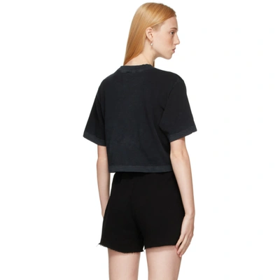 Shop Cotton Citizen Black Tokyo Crop T-shirt In Vint Black