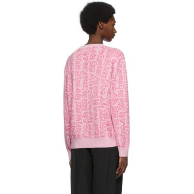 Shop Marc Jacobs Pink Heaven By  Scribblez Sweater In 650 Pink