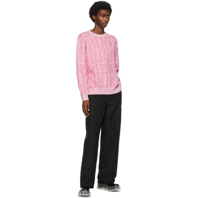 Shop Marc Jacobs Pink Heaven By  Scribblez Sweater In 650 Pink