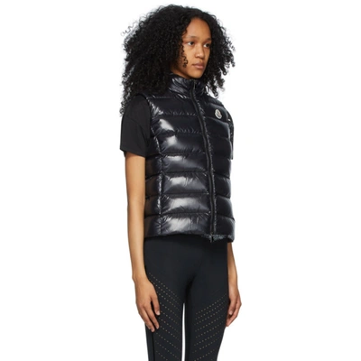 Shop Moncler Black Down Ghany Vest In 999 Black