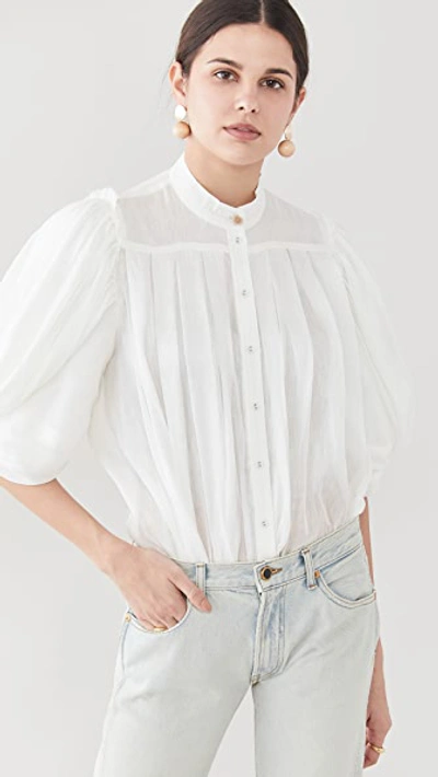 Shop Aje Modest Shirt In Ivory