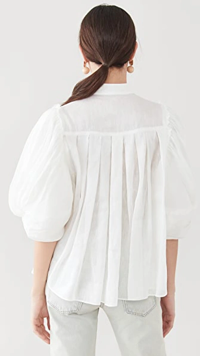 Shop Aje Modest Shirt In Ivory