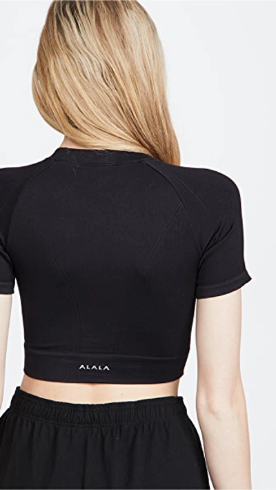 Shop Alala Flow Seamless Tee In Black