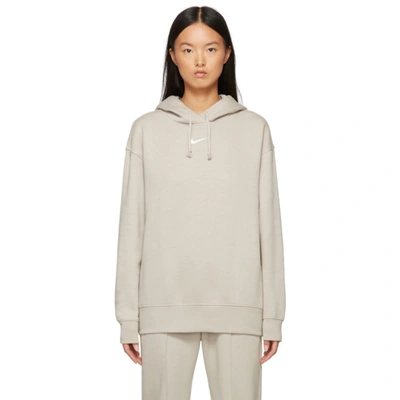 Sportswear Collection Essentials Oversized Fleece Hoodie In Grey