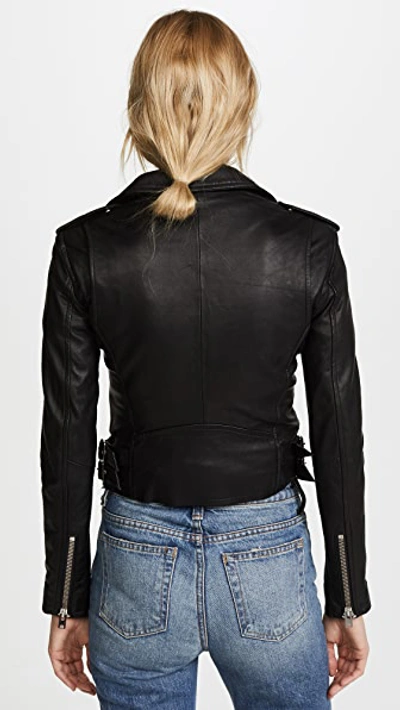 Shop Iro Ashville Leather Jacket Black