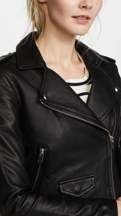 Shop Iro Ashville Leather Jacket Black