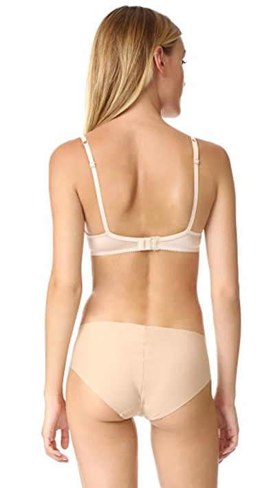 Timpa Duet Lace Half Cup Padded Bra In Beige
