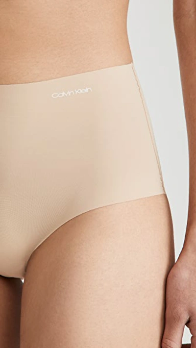 Calvin Klein Underwear Invisibles Le High Waist Hipster Panties In Bare 830