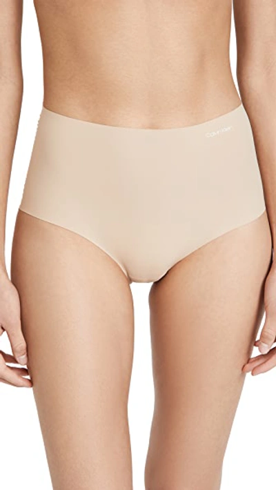 Calvin Klein Underwear Invisibles Le High Waist Hipster Panties In Bare 830