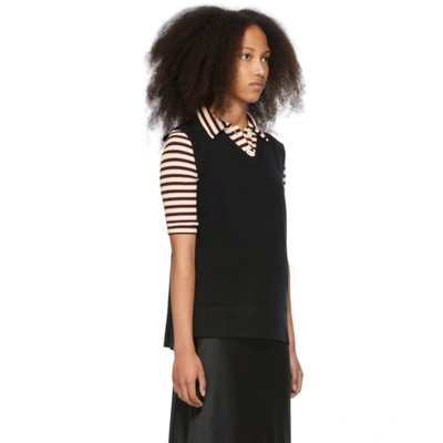 Rosetta Getty Black Cashmere Sweater Vest | ModeSens