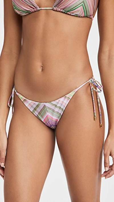 Shop Pq Swim Side Tie Bikini Bottoms In Retrograde
