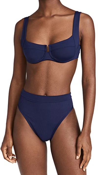 Shop L*space Camellia Bikini Top Midnight Blue