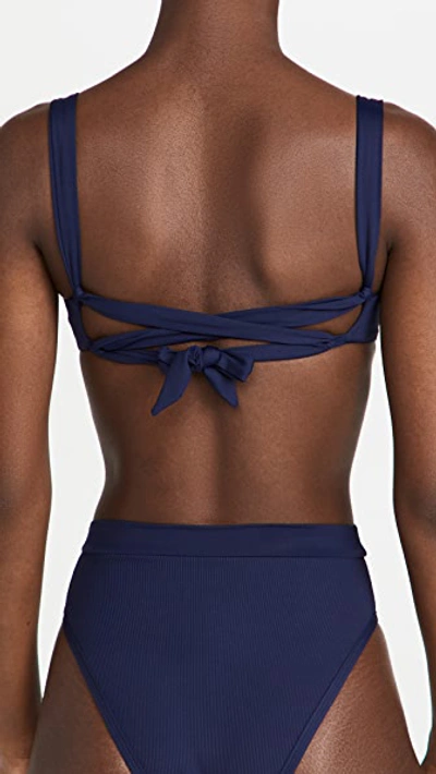 L*space Camellia Bikini Top Midnight Blue In Midnight Blue